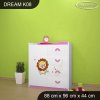 Komoda Dream K08 - lvíček (Barva bílá)