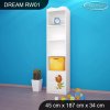 Regál Dream RW01 - safari (Barva bílá)