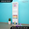 Regál Dream RW02 - žabka a čáp (Barva bílá)