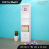 Regál Dream RW02 - hudební noty (Barva bílá)