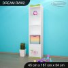 Regál Dream RW02 - růžový pony (Barva bílá)
