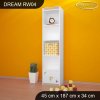 Regál Dream RW04 - kytičky (Barva bílá)
