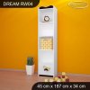 Regál Dream RW04 - zvířecí kapela (Barva bílá)