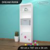 Regál Dream RW06 - kytičky (Barva bílá)
