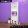 Regál Dream RW08 - kovboj (Barva bílá)