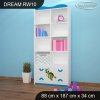 Regál Dream RW10 -  rybičky (Barva bílá)