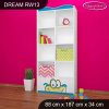 Regál Dream RW13 - žabka a čáp (Barva bílá)