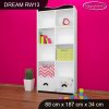 Regál Dream RW13 - hudební noty (Barva bílá)