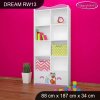 Regál Dream RW13 -  kočičky (Barva bílá)