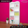 Regál Dream RW13 -  dopravní prostředky (Barva bílá)