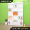 Regál Dream RW16 - pejsci (Barva bílá)