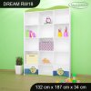 Regál Dream RW18 - žabka a čáp (Barva bílá)