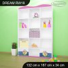 Regál Dream RW18 - žabka a čáp (Barva bílá)