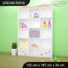 Regál Dream RW18 -  zámek (Barva bílá)