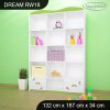 Regál Dream RW18 -  zámek (Barva bílá)
