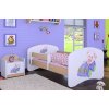 Dětská postel Happy Babies - medvídek v autě (Barva bílá, Velikost spací plochy 140x70, Šuplík NE)