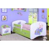 Dětská postel Happy Babies - medvídek v autě (Barva bílá, Velikost spací plochy 140x70, Šuplík NE)