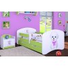 Dětská postel Happy Babies - pejsek s mašlí (Barva bílá, Velikost spací plochy 140x70, Šuplík NE)