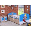 Dětská postel Happy Babies - bořek stavitel (Barva bílá, Velikost spací plochy 140x70, Šuplík NE)