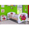 Dětská postel Happy Babies - barevný želvík (Barva bílá, Velikost spací plochy 140x70, Šuplík NE)