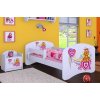 Dětská postel Happy Babies - pejsek a srdce (Barva bílá, Velikost spací plochy 140x70, Šuplík NE)