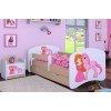Dětská postel Happy Babies - princezna a jednorožec (Barva bílá, Velikost spací plochy 140x70, Šuplík NE)