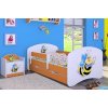 Dětská postel Happy Babies - usměvavá včelka (Barva bílá, Velikost spací plochy 140x70, Šuplík NE)