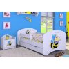 Dětská postel Happy Babies - usměvavá včelka (Barva bílá, Velikost spací plochy 140x70, Šuplík NE)