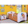 Dětská postel Happy Babies - šťastný medvídek (Barva bílá, Velikost spací plochy 140x70, Šuplík NE)