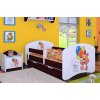 Dětská postel Happy Babies - šťastný medvídek (Barva bílá, Velikost spací plochy 140x70, Šuplík NE)