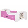 Dětská postel Animals vzor AM08 - princezna (Barva bílá, Velikost spací plochy 140x70, Šuplík NE)