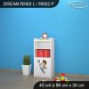 Regál Dream RN02 - fotbal (Barva bílá, Otevírání dvířek pravé)