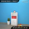Regál Dream RN02 - hudební noty (Barva bílá, Otevírání dvířek pravé)