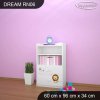 Regál Dream RN06 -  lvíček (Barva bílá)