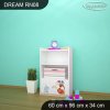 Regál Dream RN08 - kočičky (Barva bílá)