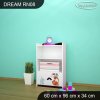 Regál Dream RN08 - kočičky (Barva bílá)
