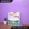 Regál Dream RN10 -  žabka a čáp (Barva bílá)