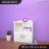 Regál Dream RN10 -  zvířecí kapela (Barva bílá)