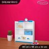 Regál Dream RN13 - zvířecí kapela (Barva bílá)