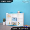 Regál Dream RN18 -   veselé safari II. (Barva bílá)
