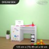 Psací stůl Dream B04 - kytičky (Barva bílá)