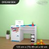 Psací stůl Dream B04 -  dopravní hřiště (Barva bílá)