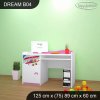 Psací stůl Dream B04 -  dopravní hřiště (Barva bílá)
