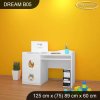 Psací stůl Dream B05 -  veselé safari II. (Barva bílá)