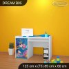 Psací stůl Dream B05 -  rybičky (Barva bílá)