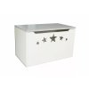 Box na hračky Happy Design - hvězdy (Barva bílá)
