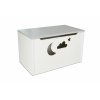 Box na hračky Happy Design - měsíc (Barva bílá)