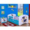 Dětská postel Happy Babies - policejní pes (Barva bílá, Velikost spací plochy 140x70, Šuplík NE)