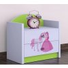 111562 4 nocni stolek happy princezna s konikem
