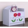 111622 2 nocni stolek happy dva kvety